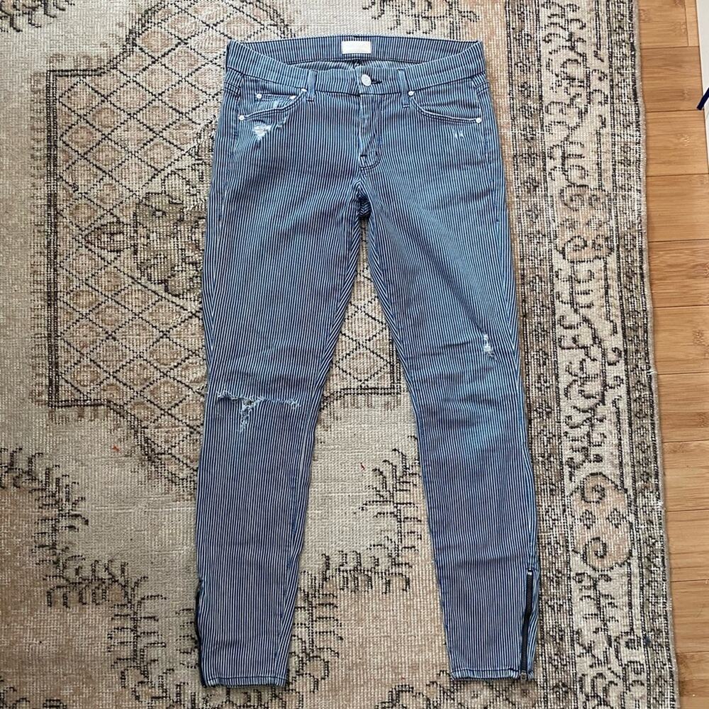 MOTHER Looker Ankle Zip Pants